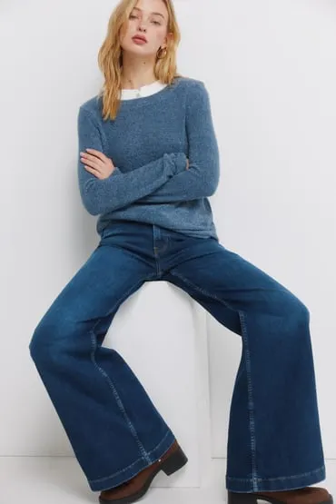 Camiseta chenilla cuello combinado