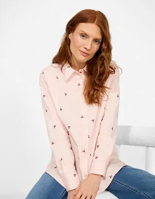Blusa - Ricamo - Rosa chiaro
