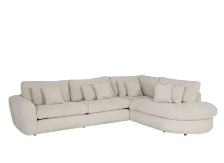 Hoeksalon Krouton 338x276cm - stof - ecru