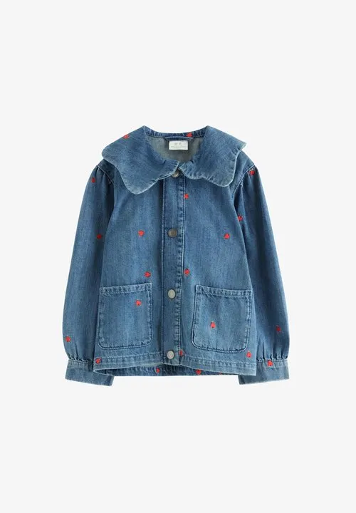 EMBROIDERY - Jeansjakke - denim
