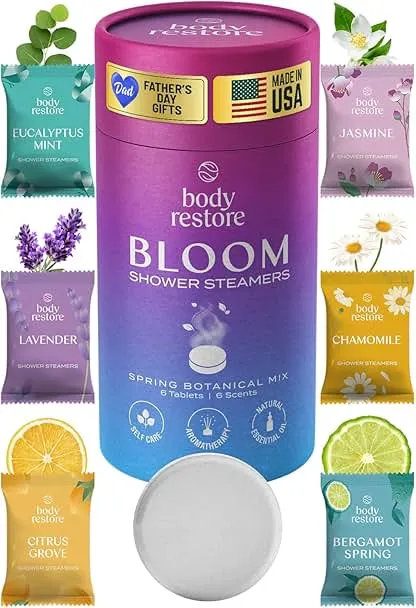 Body Restore Shower Steamers Aromatherapy 6 Pa…