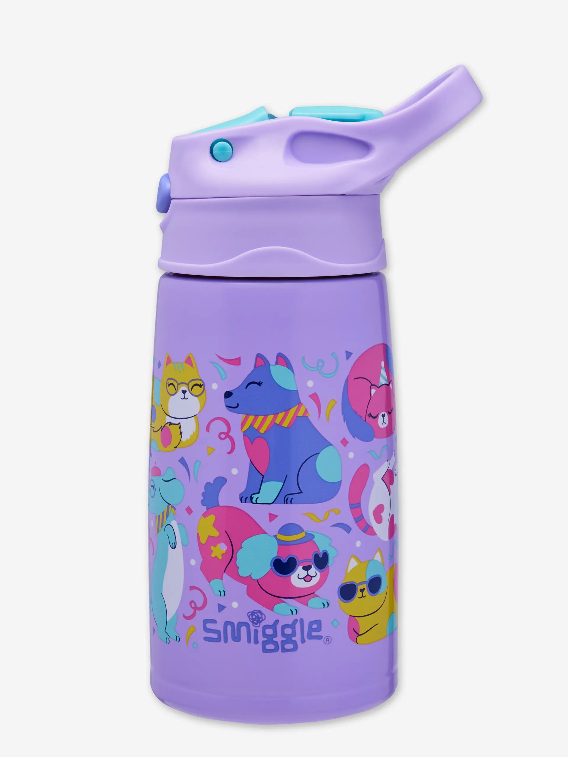 Playtime Junior Stainless Steel Flip Drink Bottle 400Ml