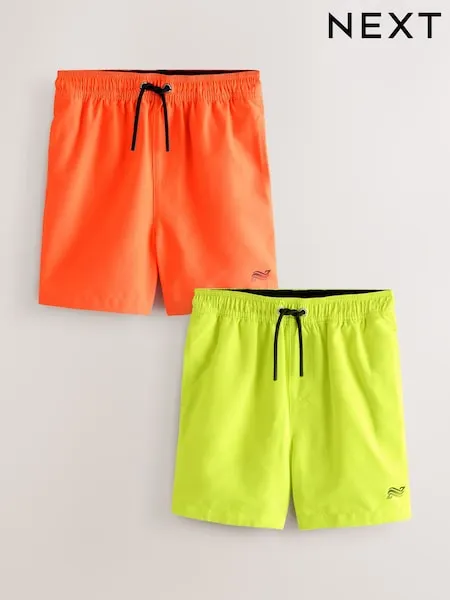 Orange and Yellow Swim Shorts 2 Pack (1.5-16yrs)