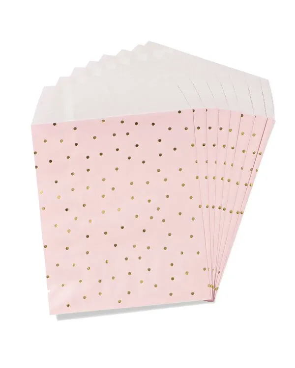 uitdeelzakjes 18x15.5cm papier prinses - 8 stuks