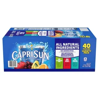 Capri Sun Flavored Juice Drink Blend, Variety Pack, 6 fl oz, 40-count