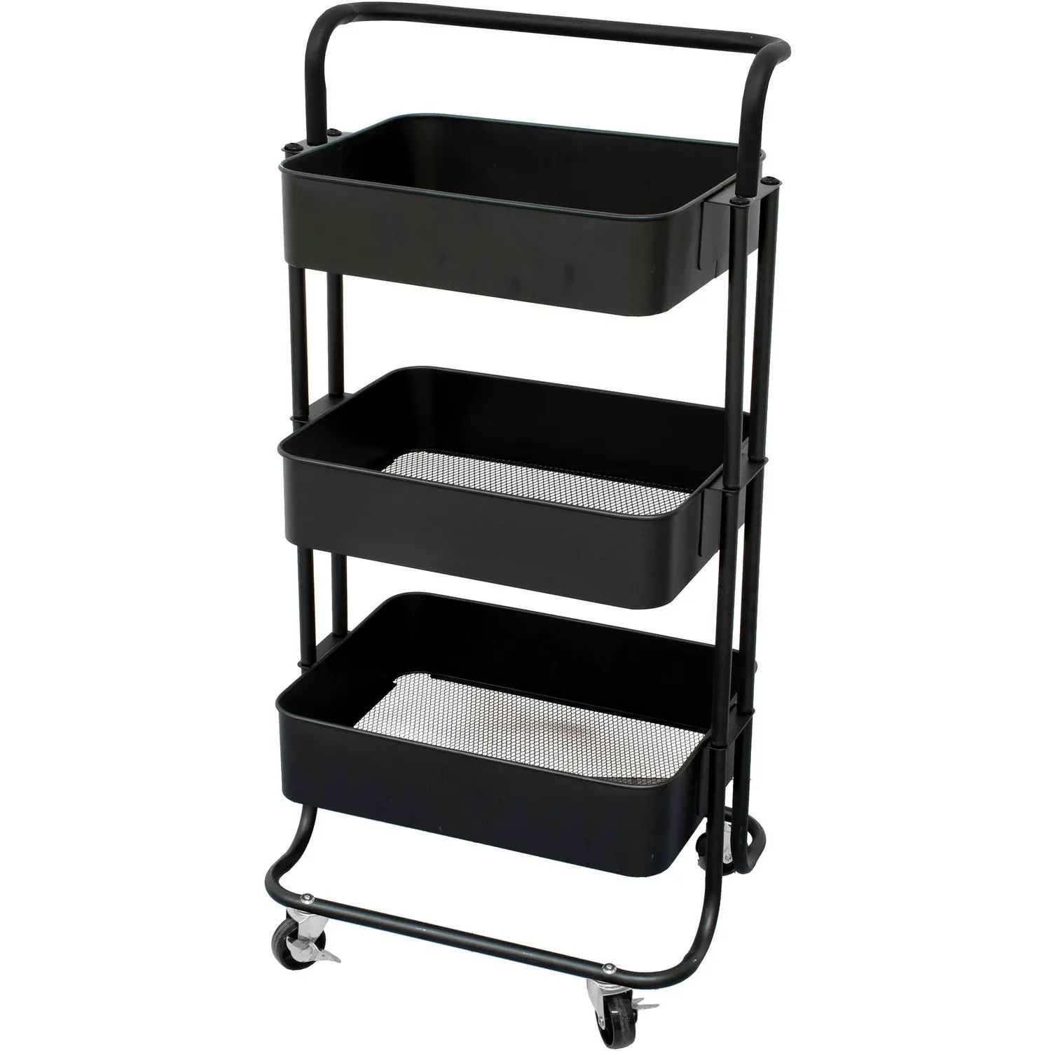 Carrello multiuso in metallo Nero Phaedrus Black