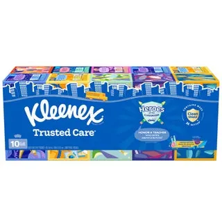 Kleenex Trusted Care Facial Tissue, 2-Ply, 230-count, 10-pack