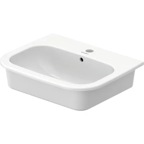 D-Code Ceramic 21-1/2-inch Single-Hole Undermount Bathroom Sink in White