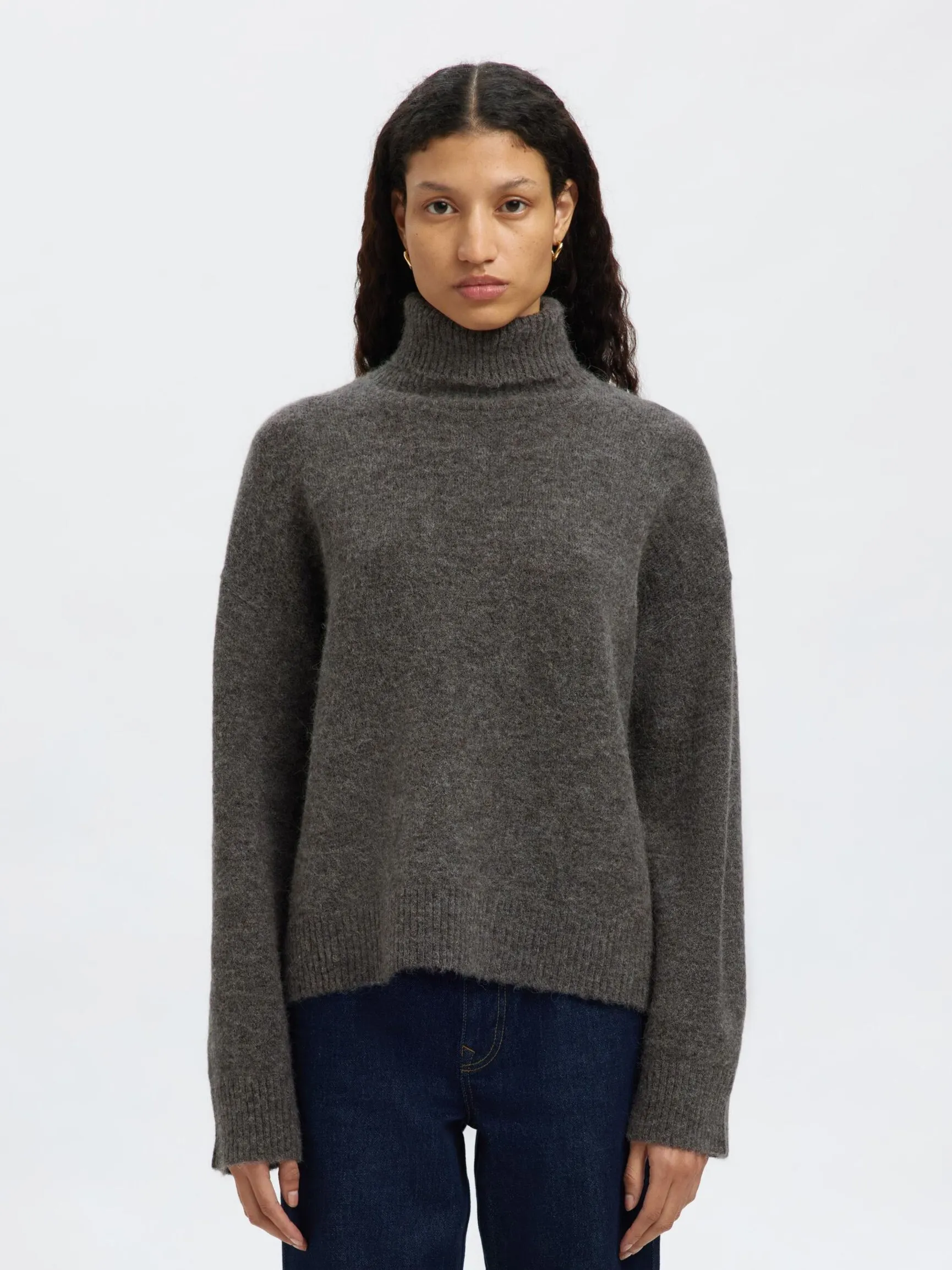 ULLBLANDING HØYHALSET GENSER