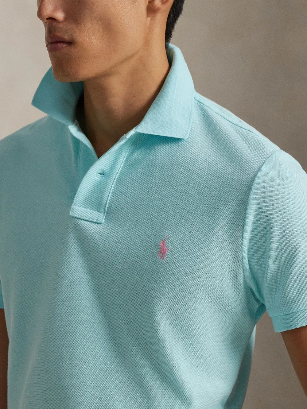 CUSTOM SLIM MESH POLO SHIRT