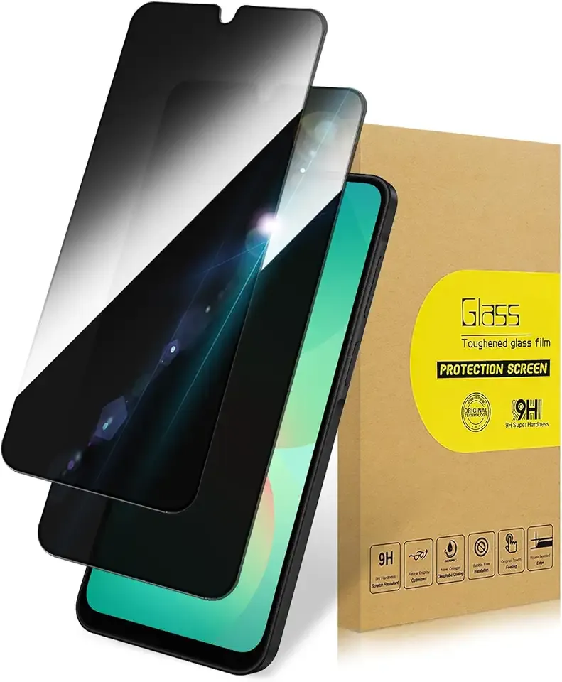 2 Pack Privacy Screen Protector for Samsung Galaxy A26|Anti-Spy Tempered Glass Anti-Scratch, 9H Hardness & Easy Installation