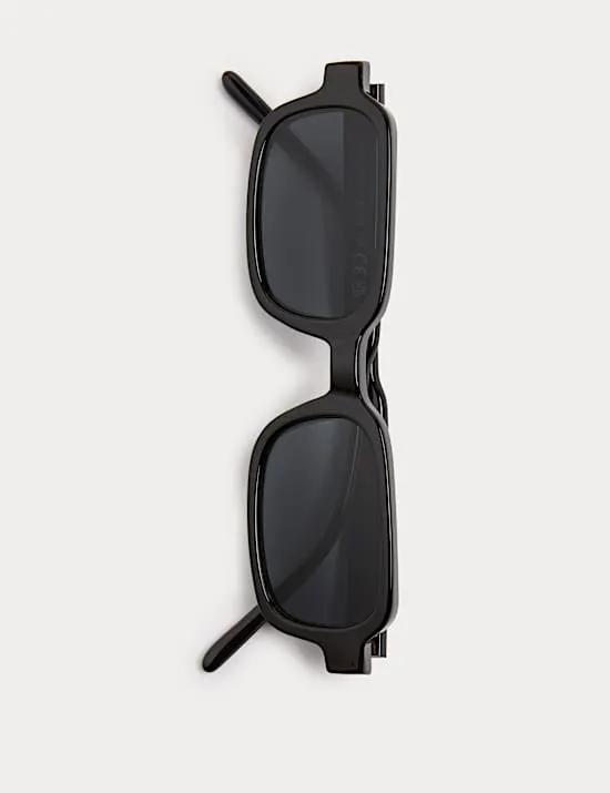 Rechteckige Sonnenbrille
