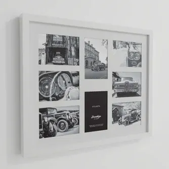 Brooklyn Atlanta Photo Frame Multi 8x White 10x15cm