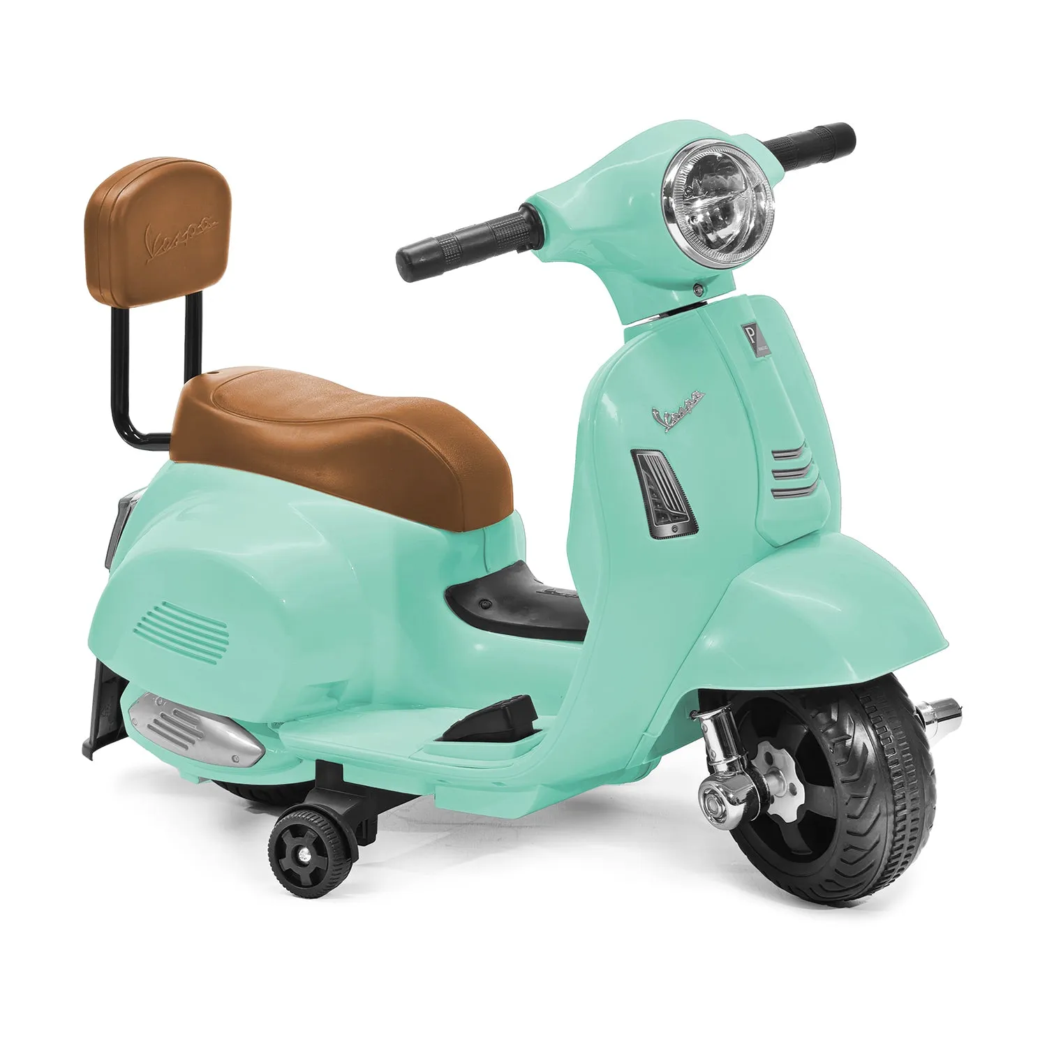 Vespa Elettrica per Bambini Verde con Luci e Musica 18+ Mesi