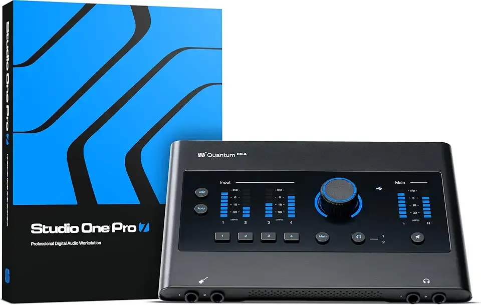 PreSonus Quantum ES 4 4 x 4, 24-bit / 192 kHz USB-C Audio Interface With STudio One Pro Software