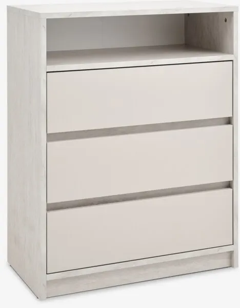 Cassettiera 3 cassetti BILLUND color travertino/beige