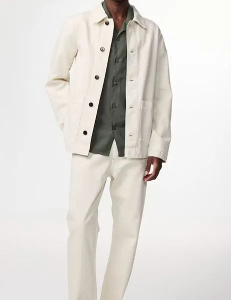 Ollie Workwear Overshirt Ivory