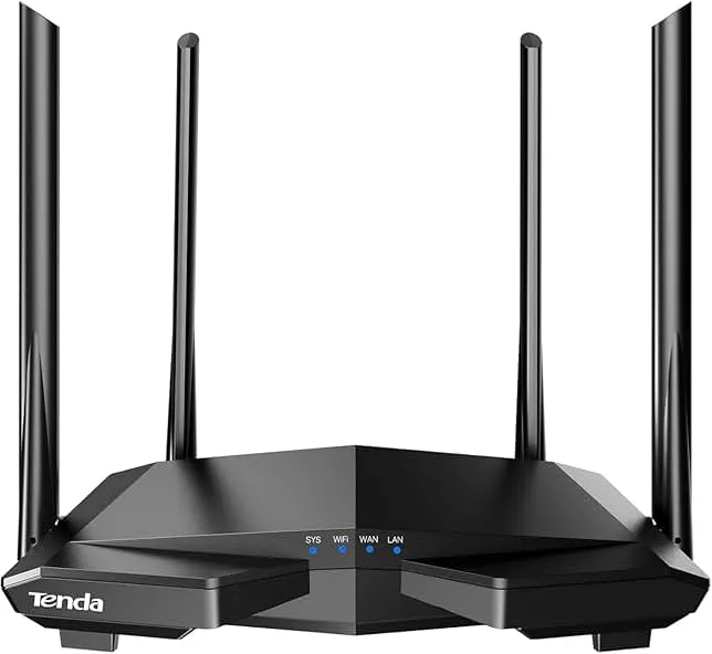 Tenda AC1200 Smart WiFi Router, High Speed Dual Band Wireless Internet Router with Smart APP, 4 x 100 Mbps Fast Ethernet Ports, Sup…