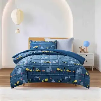 Tudo Home Kids Busy Builders Comforter Set