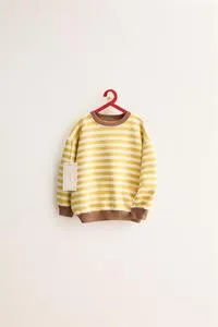 ZARA TIMELESS - CONTRAST STRIPED SWEATSHIRT