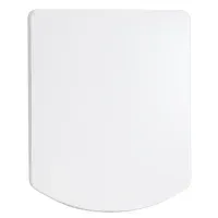 Tapa y asiento para inodoro rectangular de MDF blanco