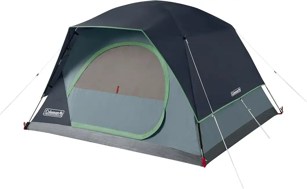 Coleman Skydome Camping Tent with 5 Minute Setup, 2/4/6/8 Person Weatherproof Tent with Rainfly & Carry Bag, 20% More Headroom Than Traditional Canopies
