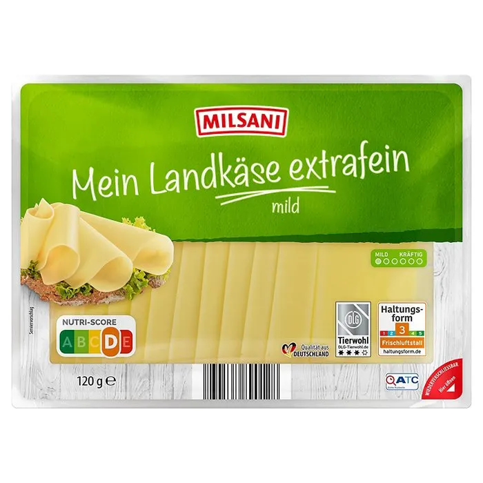 MILSANI Mein Landkäse 120 g, Fein