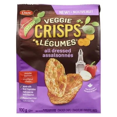 Veggie Crisps Cracker Chips All Dressed