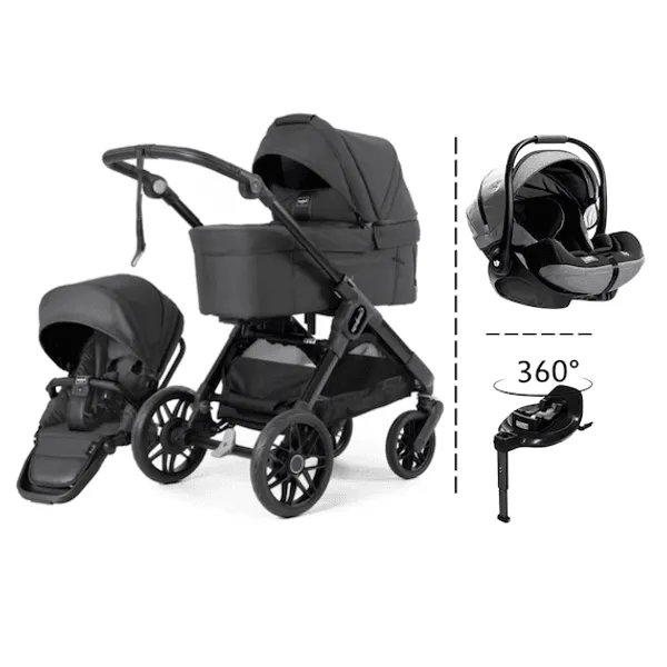 Emmaljunga | Sento Max Ergo + Joie Bilstol & 360 Base | Urban Graphit