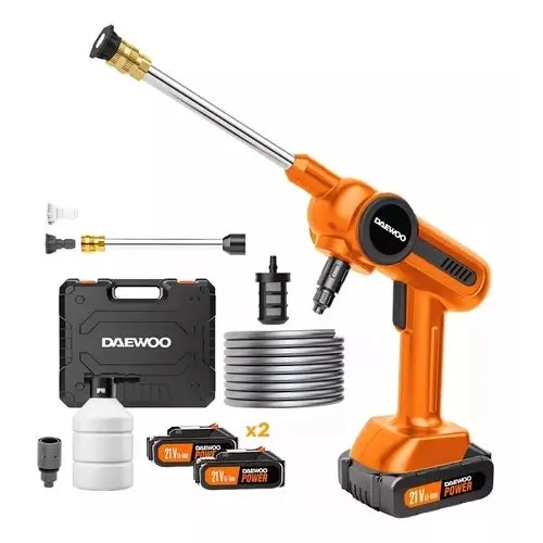 Hidrolavadora inalámbrica 80 psi Daewoo DAX65-LI 100 W + 2 bat