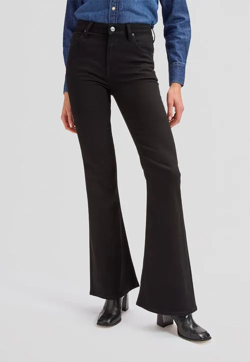 BREESE - Flared jeans - black