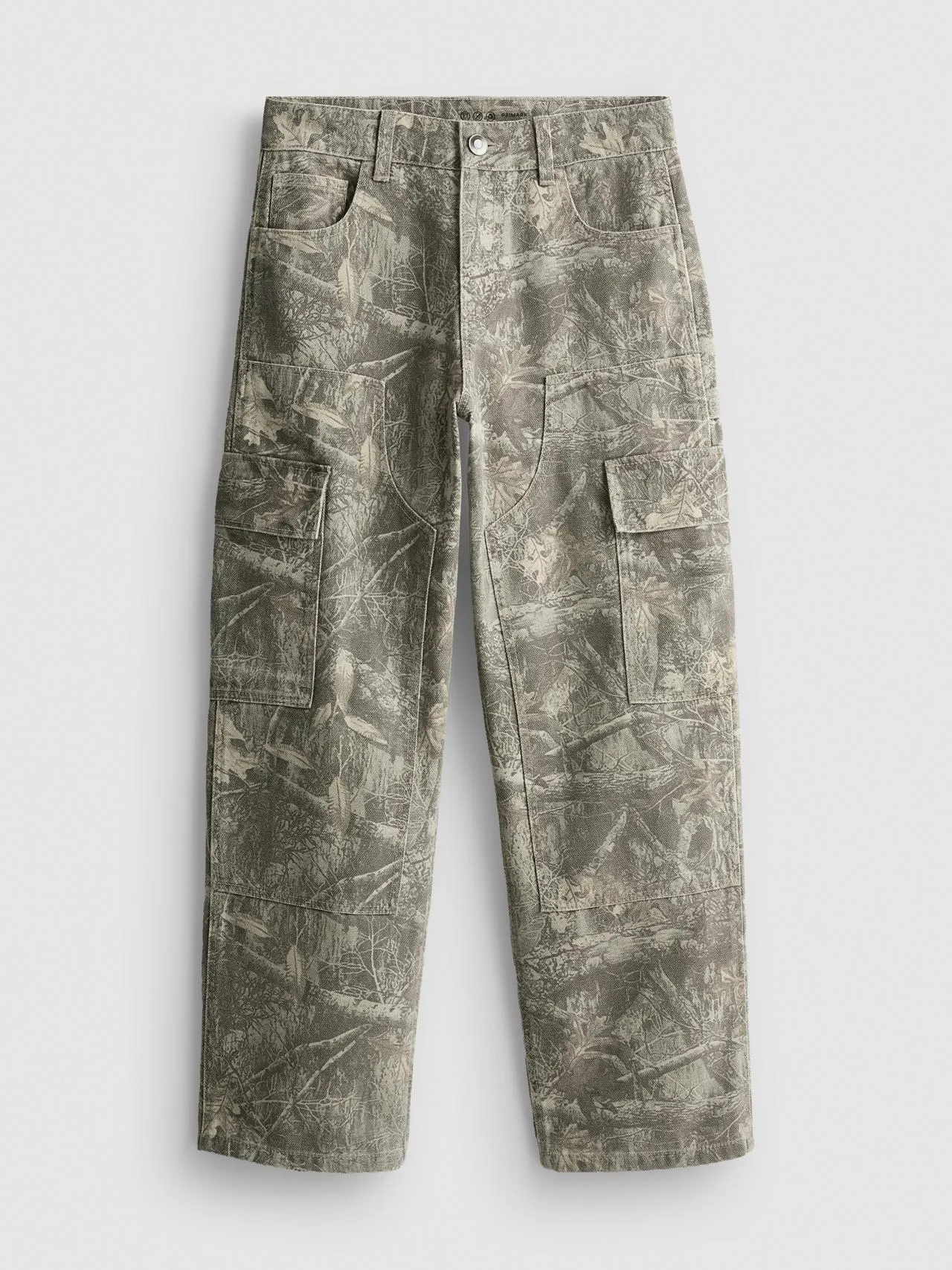 7–15 ans | Pantalon cargo large en pur coton