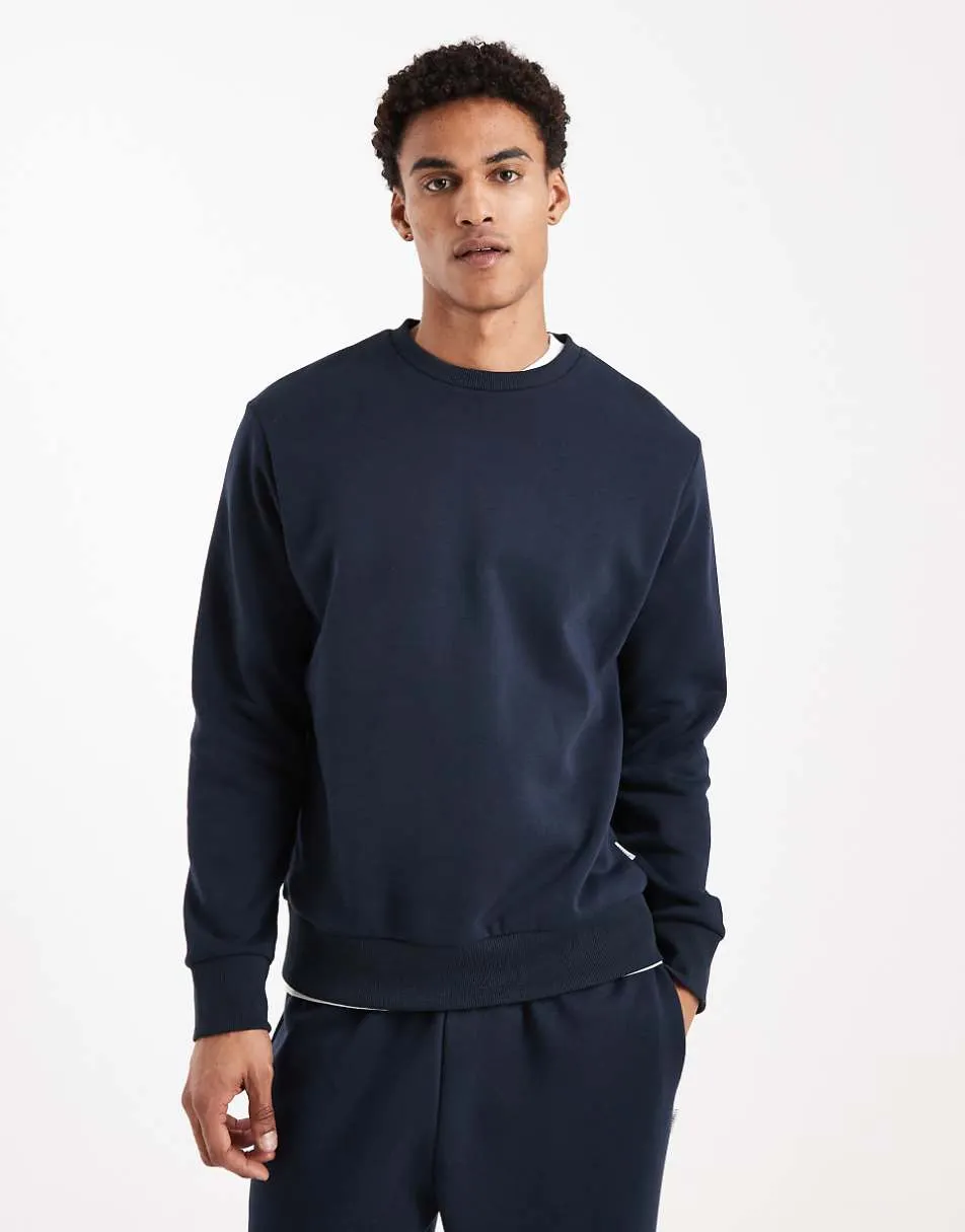 JJ Rebel oversized sweat shirt co-ord in navy