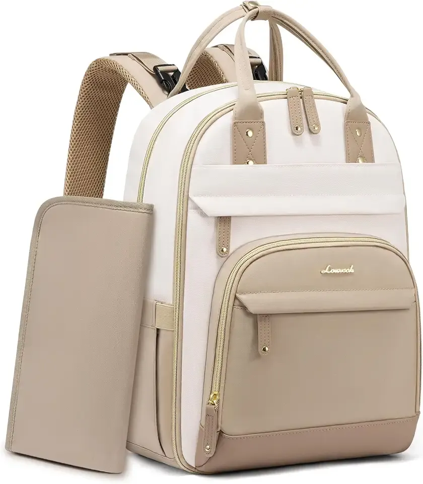 LOVEVOOK Diaper Bag Backpack with Changing Pad, Large Baby Bag for Mom Dad