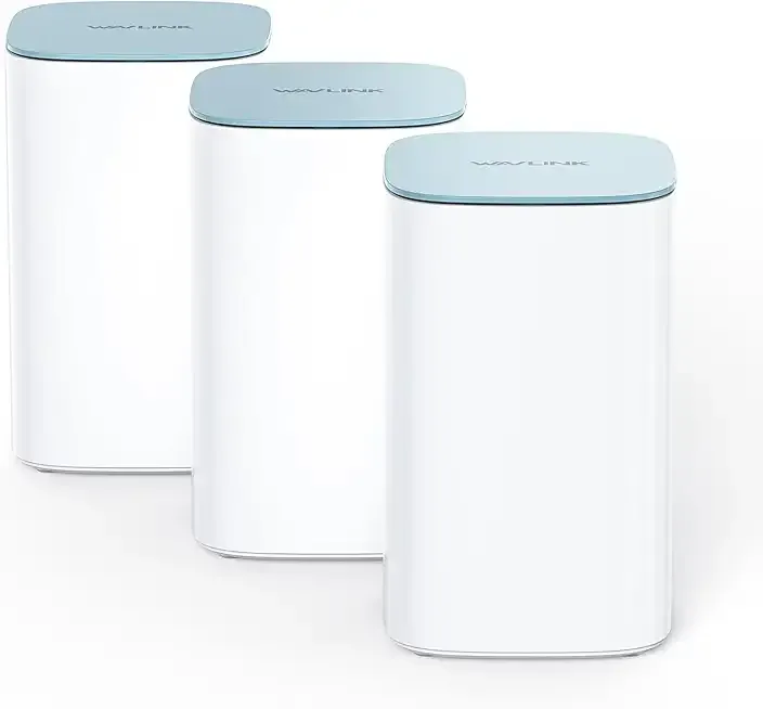 WAVLINK AX3000 WiFi 6 Mesh System 3 Pack - 2026 Latest, Up to 3.0 Gbps Speed & 7,300 Sq. Ft. Coverage, Replaces Wireless Router and WiFi Extender Signal Booster, Support Wired Backhaul, App Control
