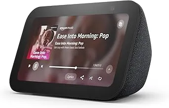Amazon Echo Show 5 (newest model), Smart display with Alexa+ Early Access, 2x the bass and clearer sound, Charcoal