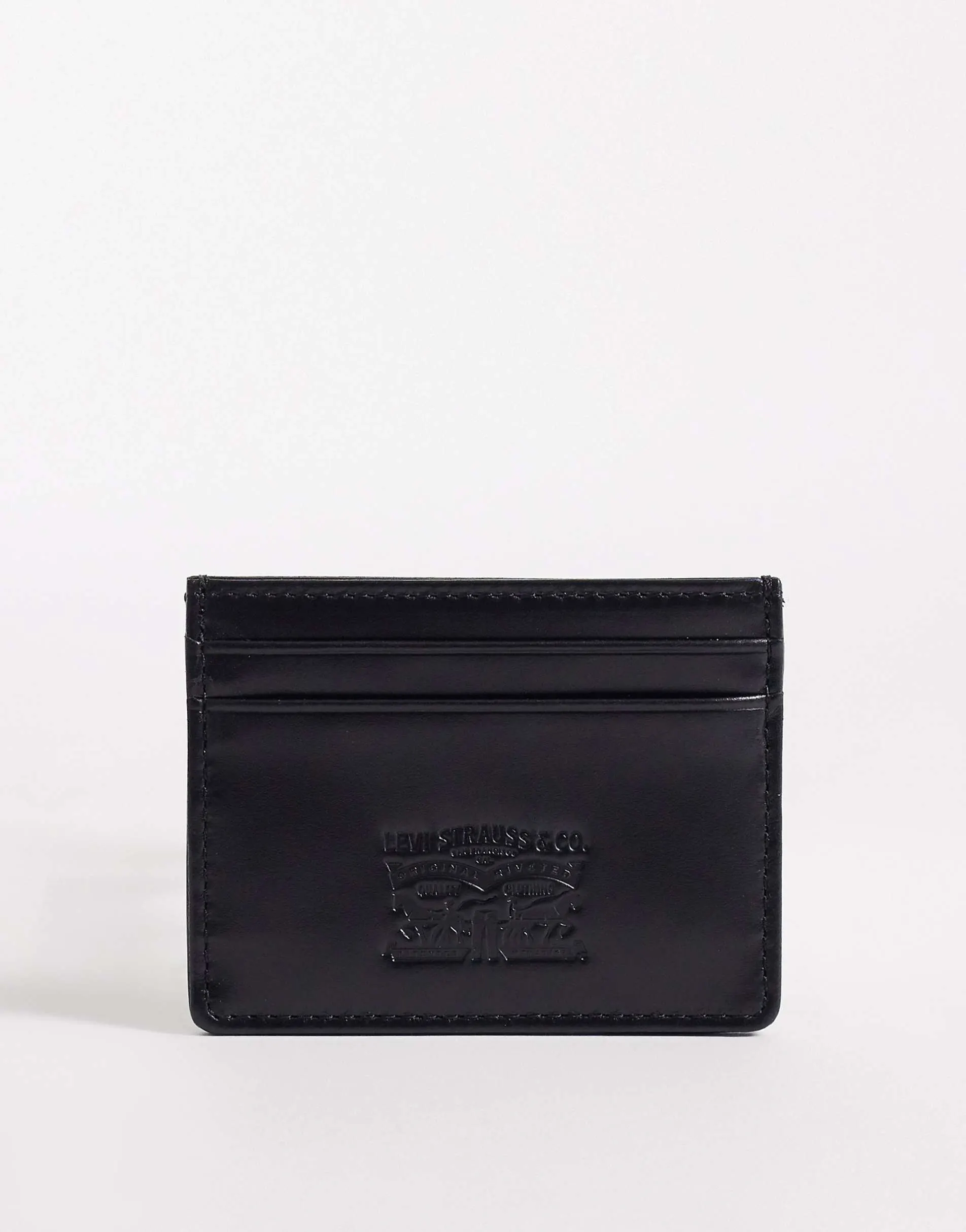 Levi's leather card holder in black