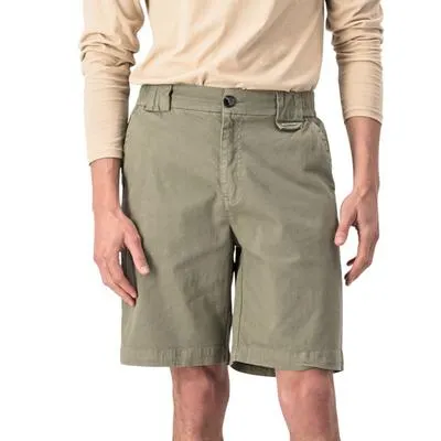 Bermuda Hummo Hombre Diseño Liso Con Pretina Media Verde