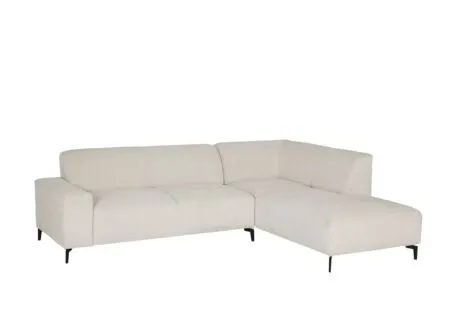 Hoeksalon Eddy 267x206cm - stof - ecru