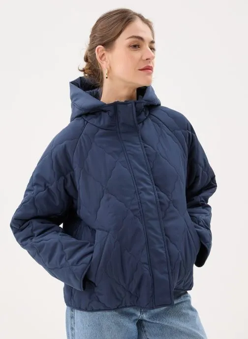 Bomberjacks Vinova L/S Quilted Jacket/Rn dames blauw