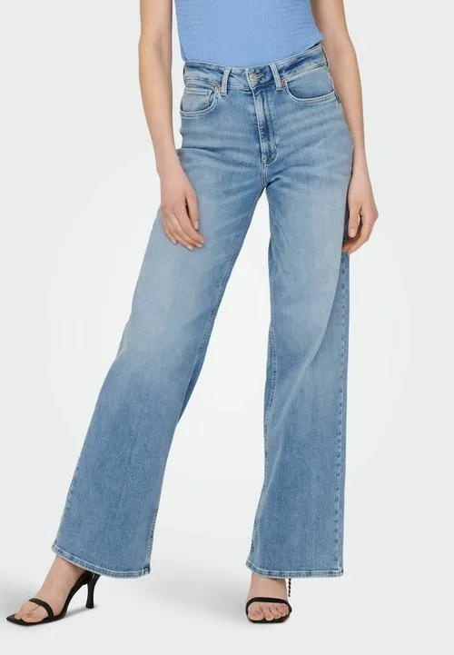 Wide-fit ONLMADISON High waist Wide Leg Fit - Wide leg - light blue denim