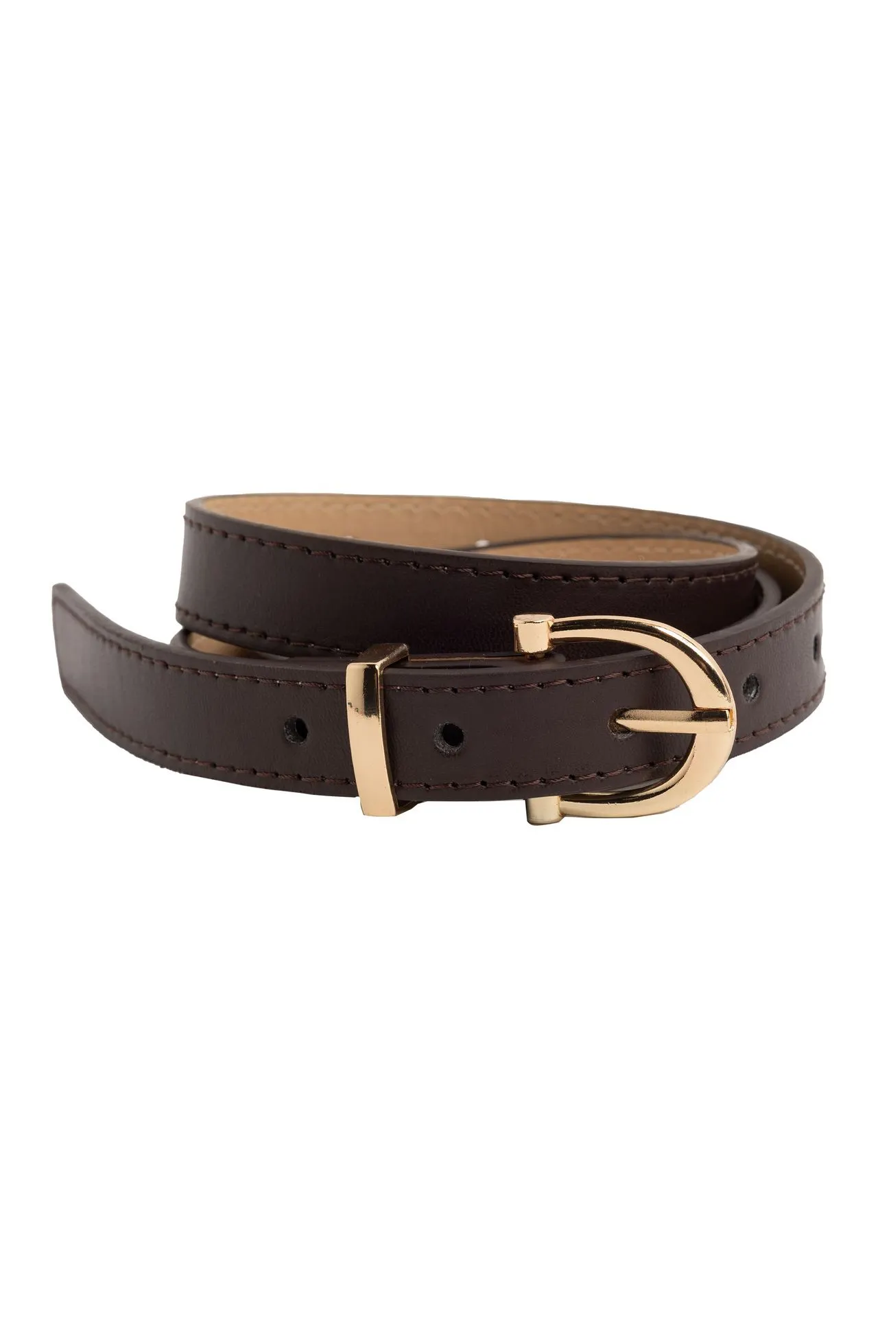Donkerbruine riem