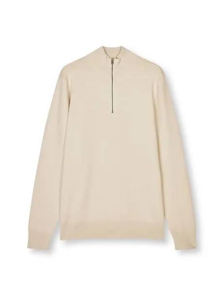 Urban Chase Half Zip Knit Sweater Rainy Day