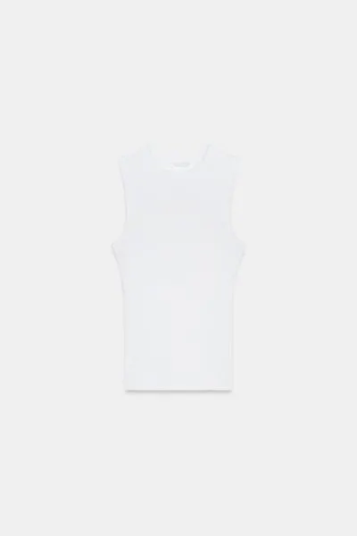 RIBBED TOP WITH STRAPS