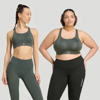 adidas Womens Optime Workout High Support Crop