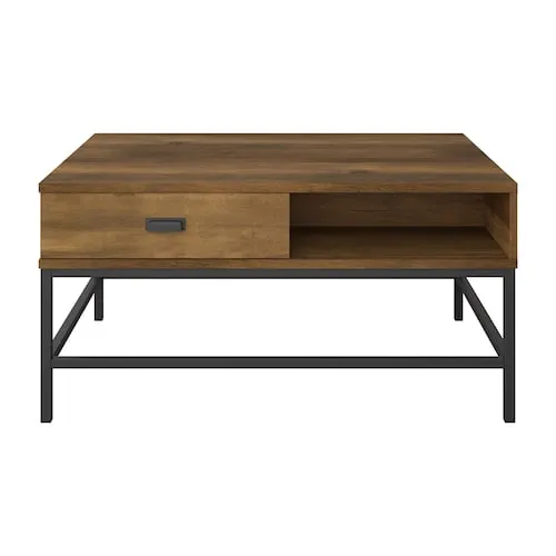 Fort Worth Brown Wood Grain Finish Lift Top Coffee Table