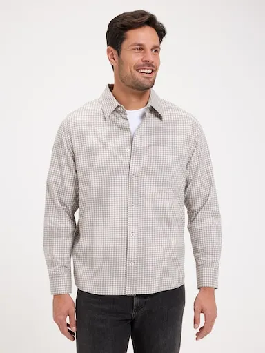 Just Jeans Long Sleeve Relaxed Check Shirt