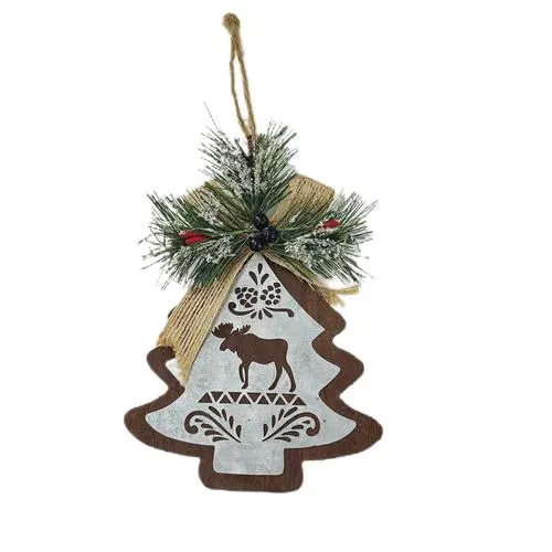 Enchanted Forest® Tree-Shaped Moose Christmas Ornament