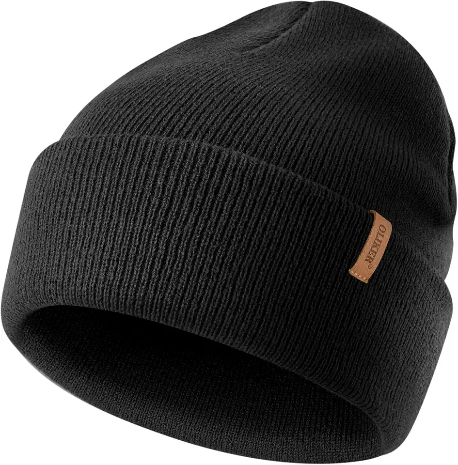 Beanie for Men Women Soft Warm Double Layer Winter Hat Skull Cap Men Stocking Cap