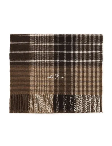 Signature Patchwork Check Scarf Molé Brown